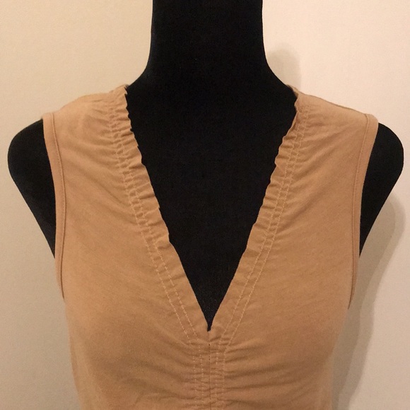 V-Neck Tank w/ Front Ruching - Picture 2 of 6